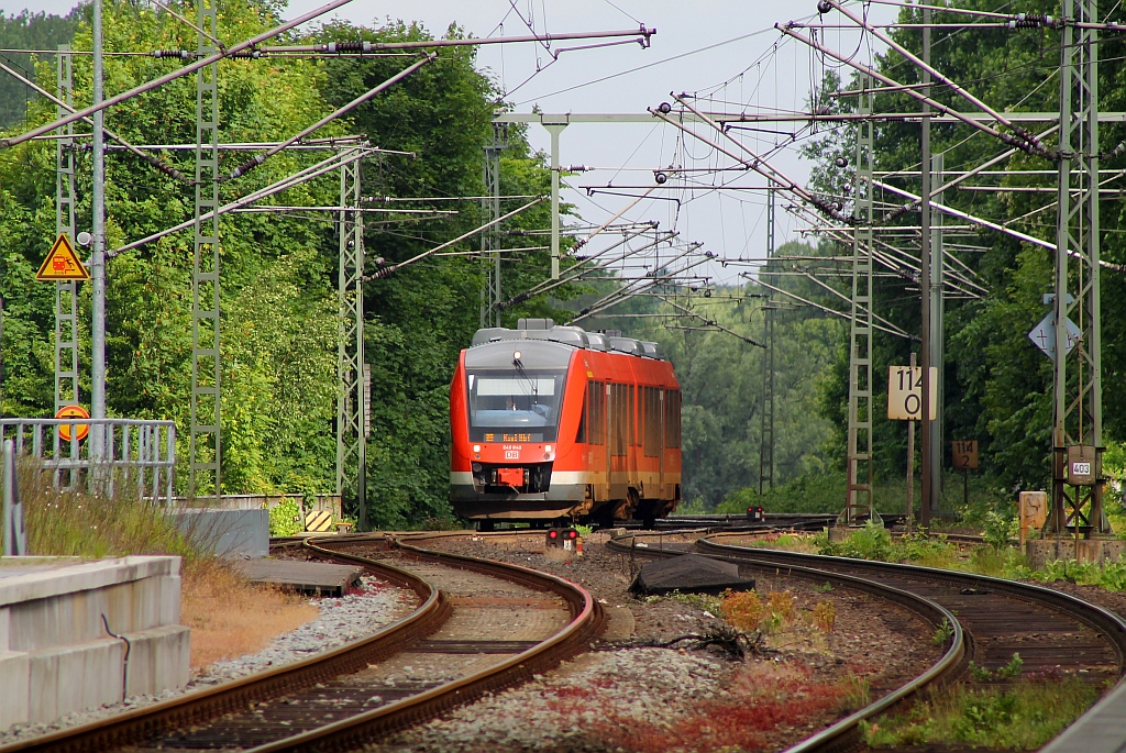 RBSH/nah.sh Lint 648 346/846 hat Einfahrt in Rendsburg. 14.06.2013