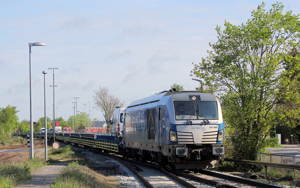 RDC 247 909 hatte mit einem AZS Einfahrt in Niebll. 17.05.2020