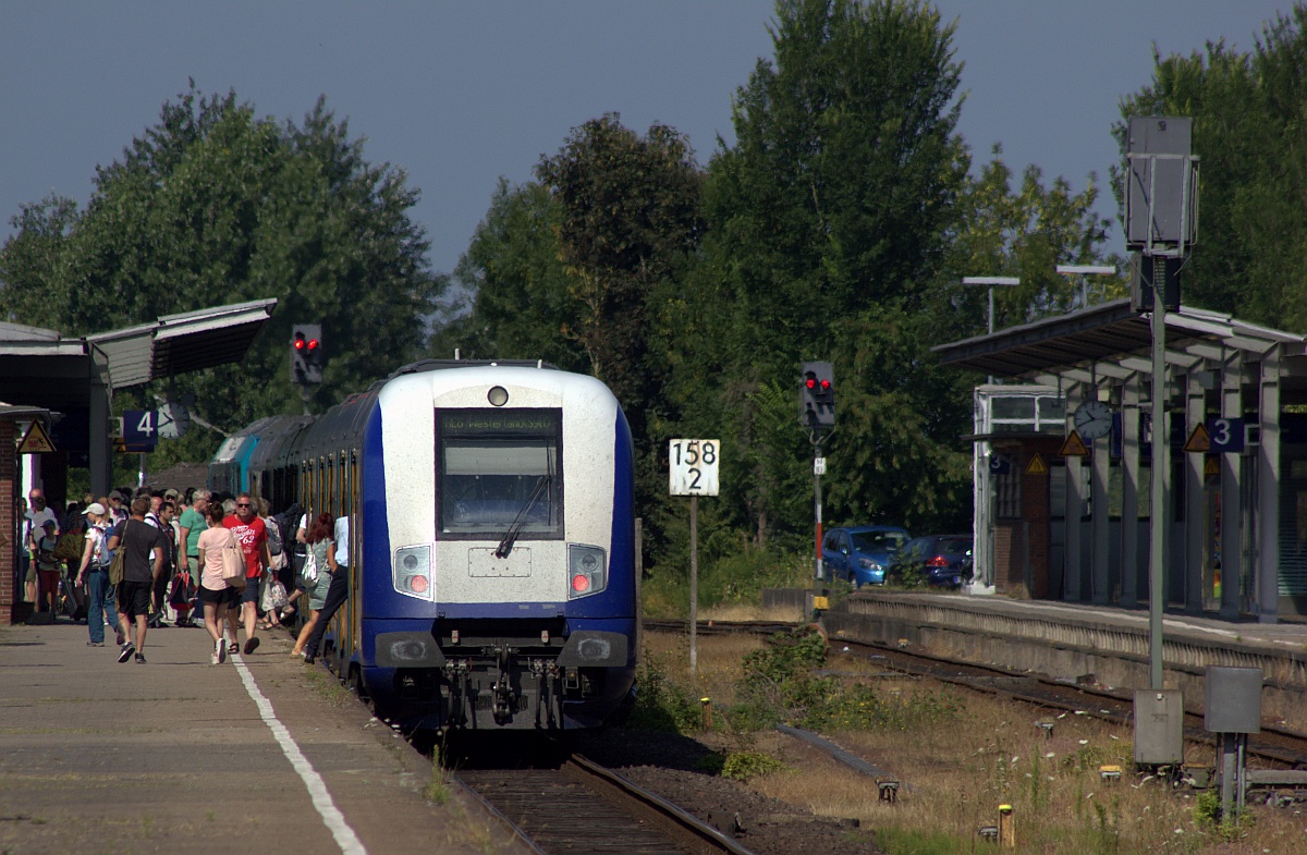 Reges Treiben im Bhf Husum...24.07.18