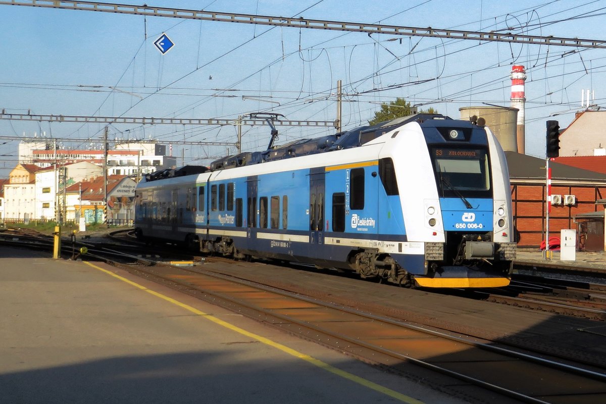 RegioPanter 650 006 treft am 20 September 2020 in Brno hl.n. ein.