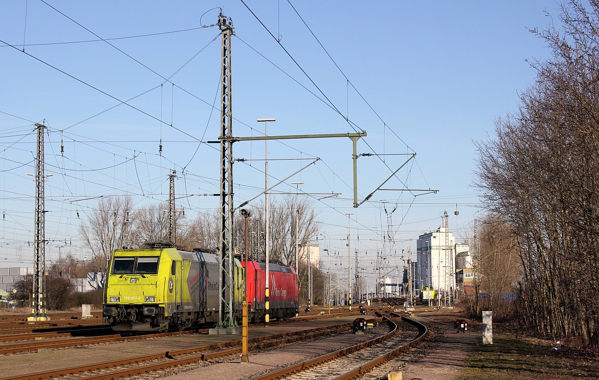 RHC 119 007 und 185 589 Hohe Schaar 16.02.2019