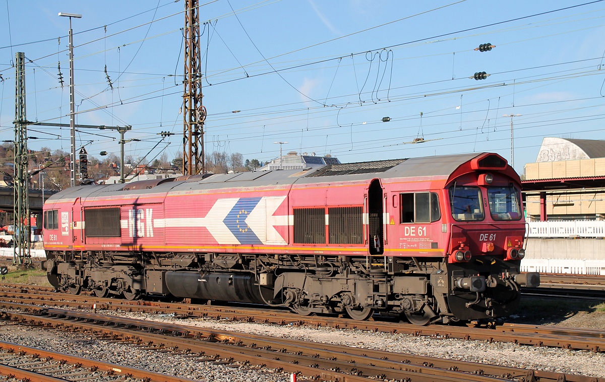 RHC(ex HGK) DE 61 oder 266 061-1 Ulm Hbf 27.03.2017