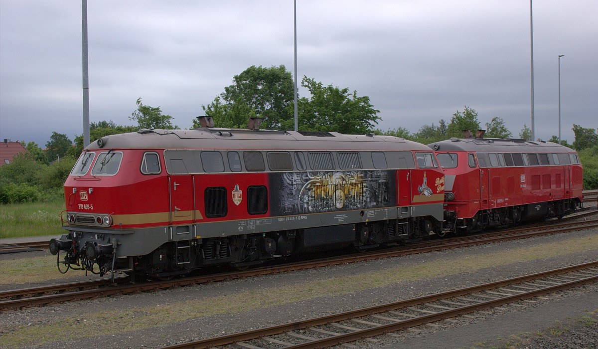 RP 218 469-5 und 218 319-2 Niebüll 14.06.2020