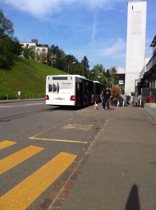 RVBW-MAN Lions City NR.163 Baujahr 2006 beim Bahnhof Killwangen-Spreitenbach am 26.4.14.