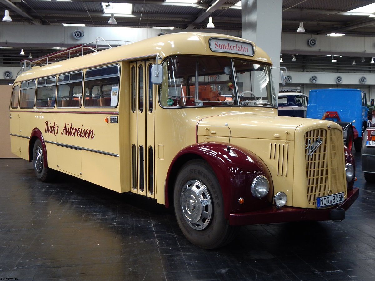 Saurer 5 GF-U von Buck's Autoreisen/Reisebüro Buck aus Deutschland in Hannover auf der IAA.