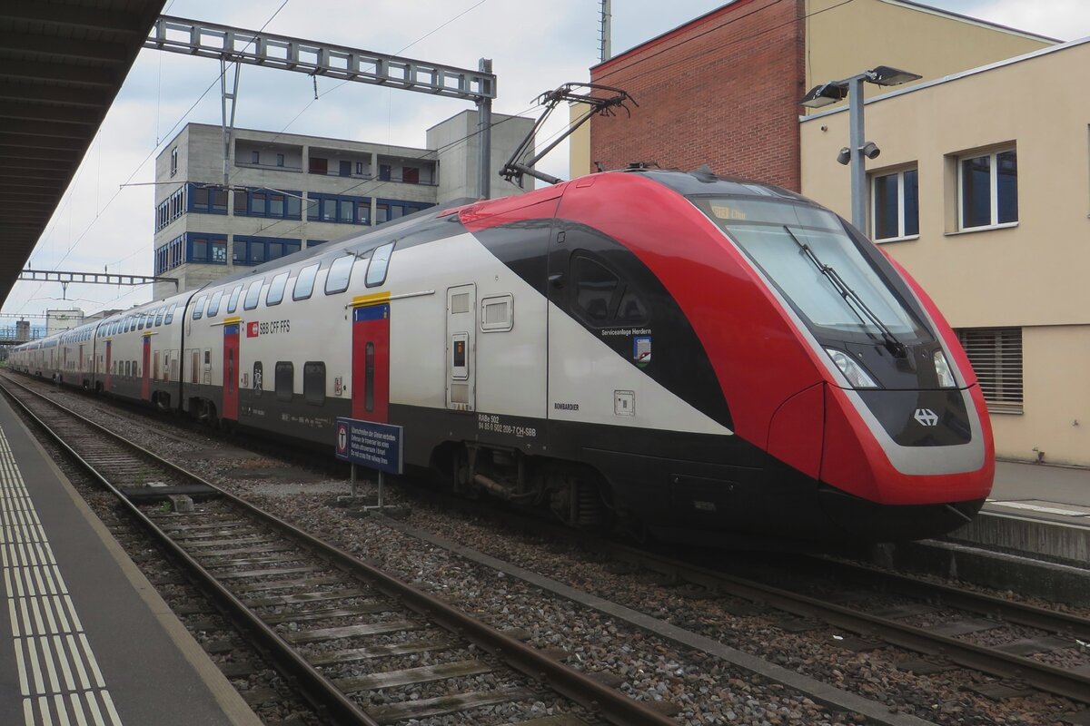 SBB 502 208  Serviceanlage Herdern  steht am 19 mai 2023 in Buchs SG.