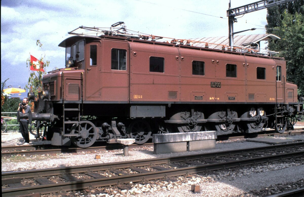 SBB Ae 3/6 I Nr.10 700 in Rorschach Hafen am 06.09.1998.