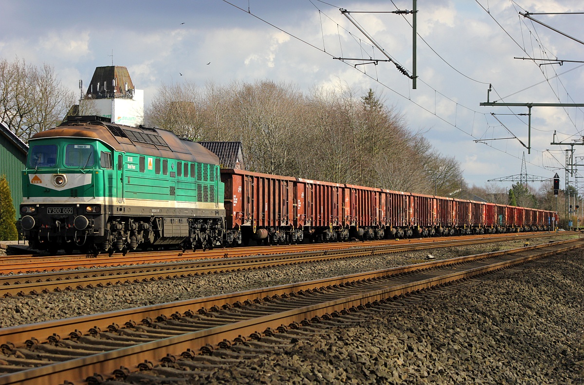 SBW/TRG V300 002 mit Dünger Zug Ladestraße Jübek 29.03.2016