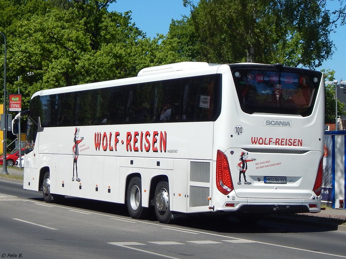 Scania InterLink von Wolf-Reisen aus Deutschland in Binz. 