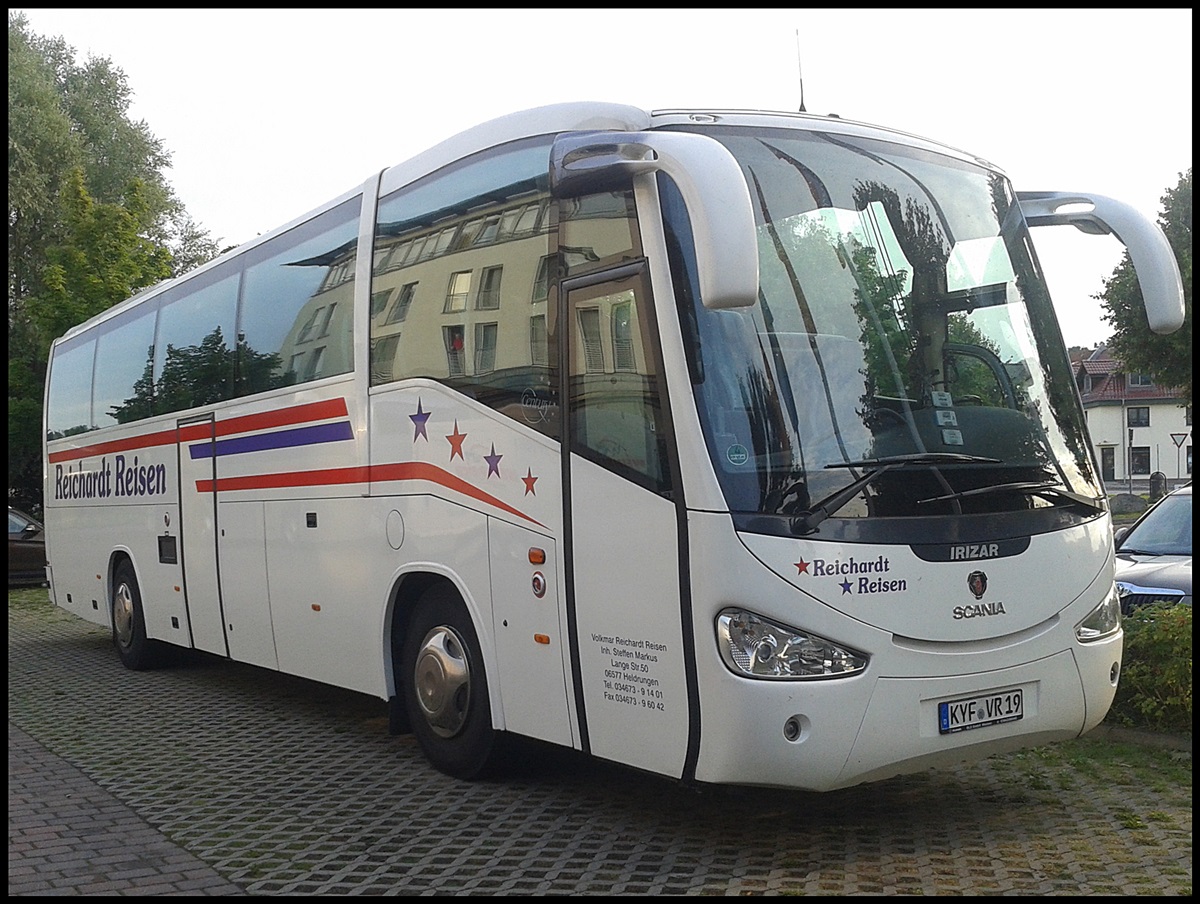 Scania Irizar von Reichardt-Reisen aus Deutschland in Bergen.