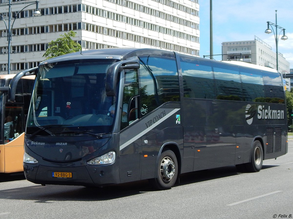 Scania Irizar von Sickman aus den Niederlanden in Berlin.