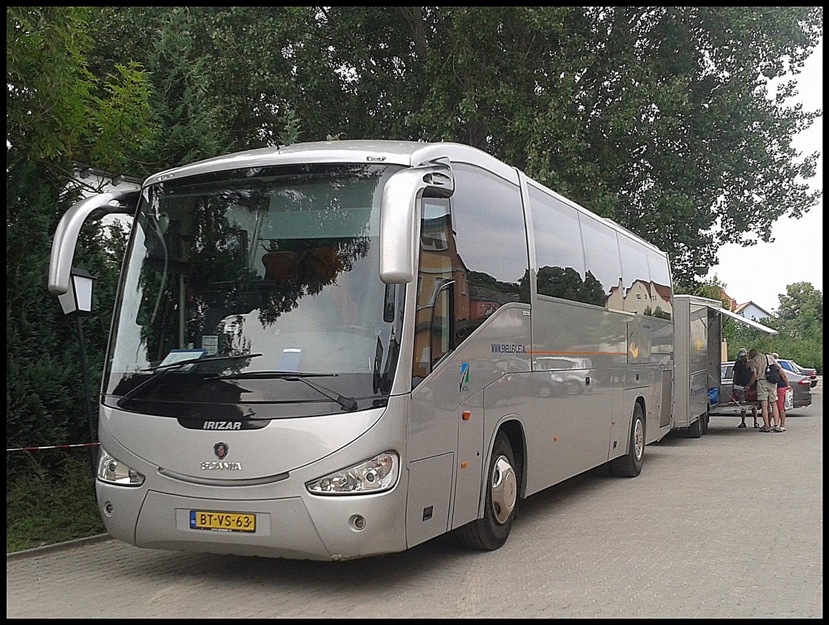 Scania Irizar von Snelle Vliet Touringcars aus den Niederlanden in Lauterbach.