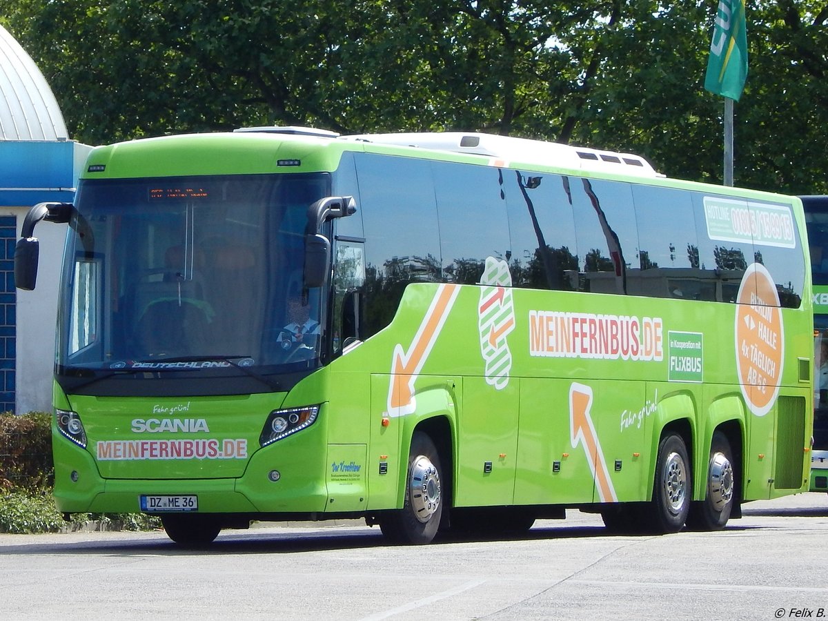 Scania Touring von FlixBus/Der Krostitzer aus Deutschland in Berlin.