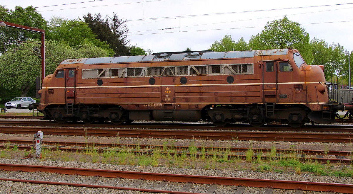 Scheusslich sieht sie aus...die NEG/SRS Litra MY 1148 im Bhf Pattburg. 13.05.2022