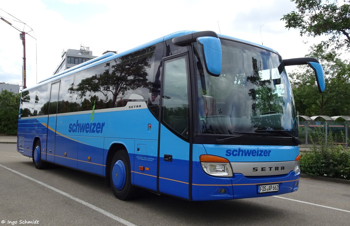 Schweizer Reisen, Verkehr & Touristik aus Waldachtal | FDS-AP 662 | Setra 415 GT | 01.07.2016 in Sindelfingen