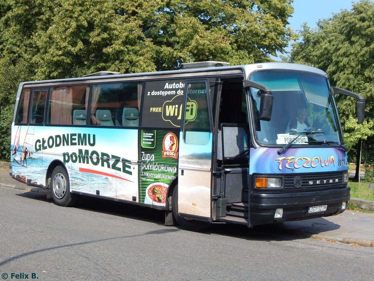 Setra 211 HD von PKS Gryfice aus Polen in Stettin.