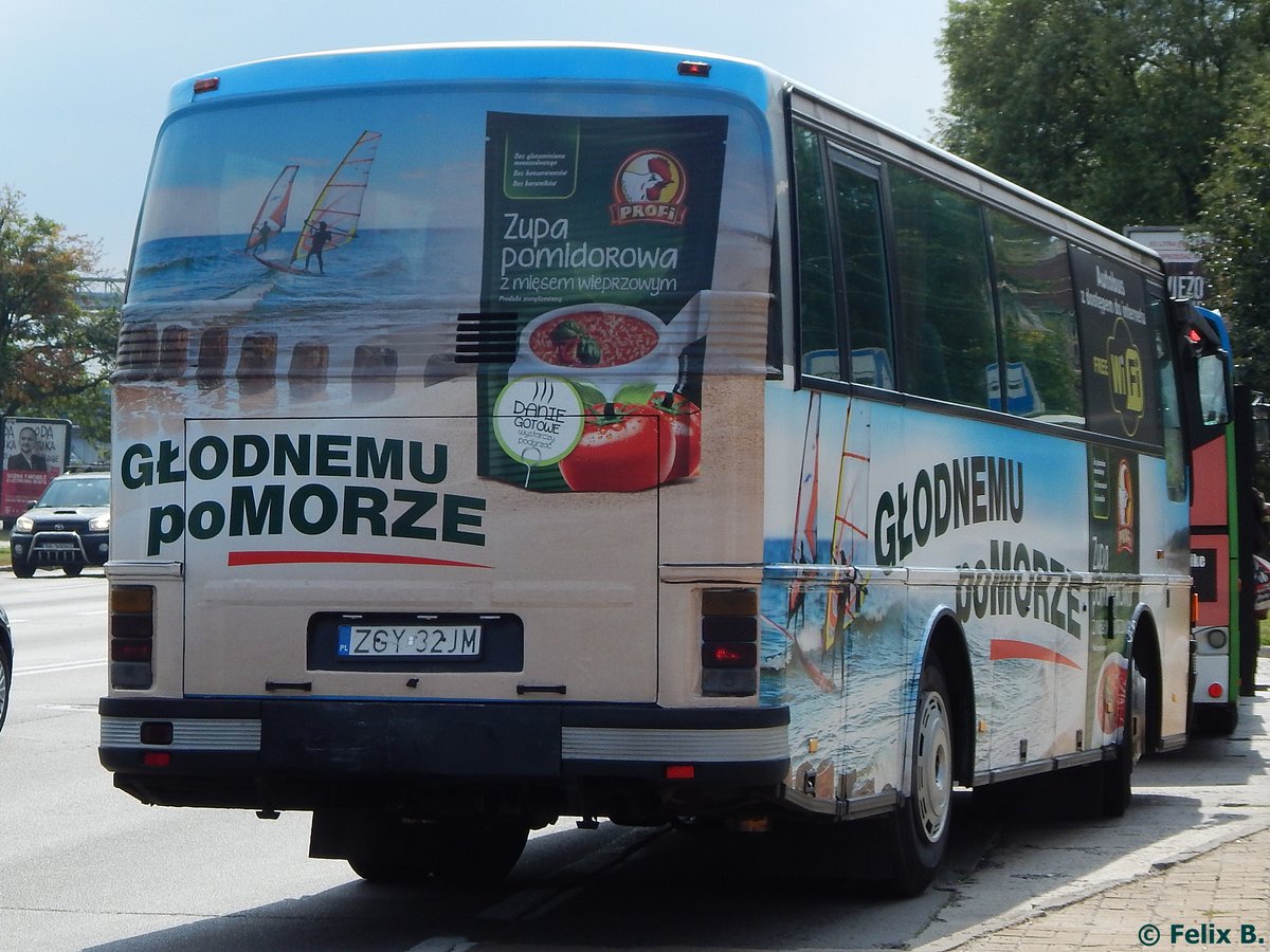 Setra 211 HD von PKS Gryfice aus Polen in Stettin.