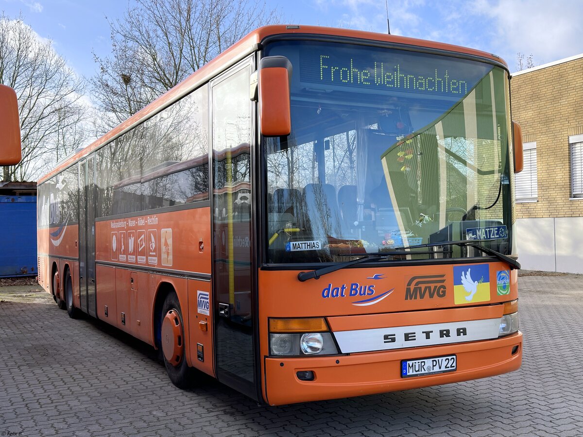 Setra 317 UL der MVVG in Malchow.