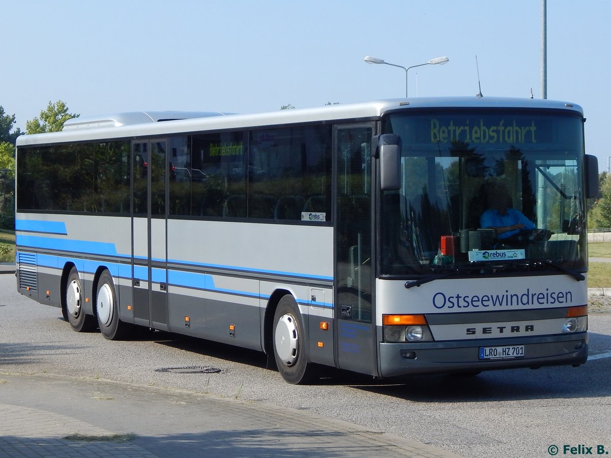 Setra 317 UL von Ostseewindreisen aus Deutschland in Rostock.