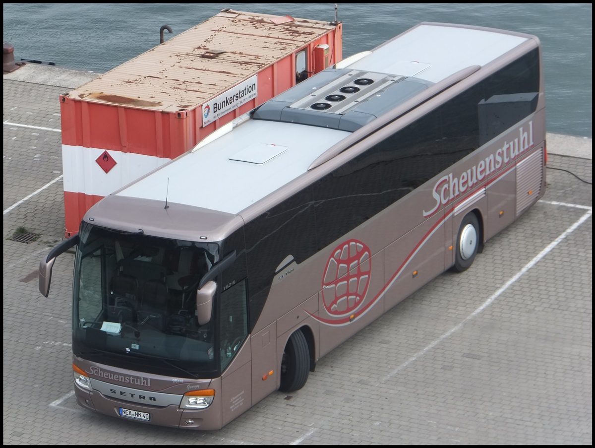 Setra 415 GT-HD von Scheuenstuhl aus Deutschland im Stadthafen Sassnitz.