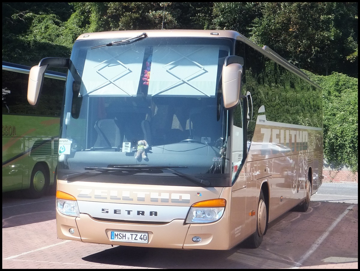 Setra 415 GT-HD von Zelltho aus Deutschland im Stadthafen Sassnitz.