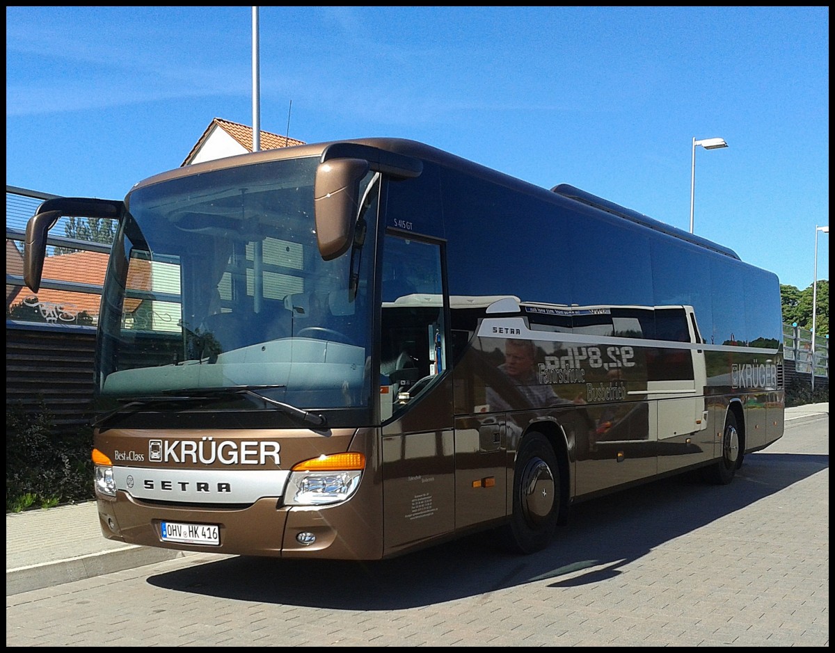 Setra 415 GT von Krger aus Deutschland in Bergen.