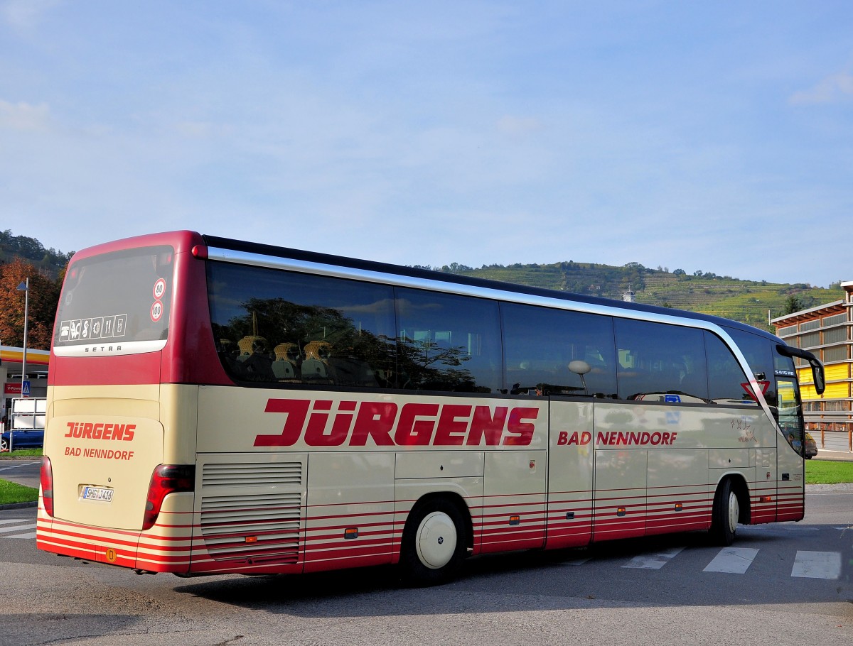 Setra 415 HD von Jrgens aus der BRD am 13.10.2014 in Krems.