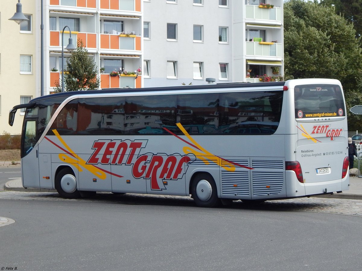 Setra 415 HD von Zentgraf aus Deutschland in Binz.