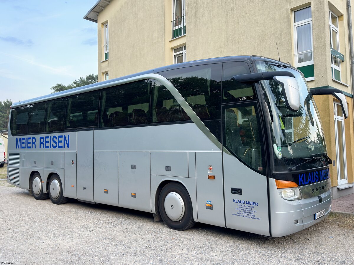 Setra 415 HDH von Klaus Meier aus Deutschland in Malchow.
