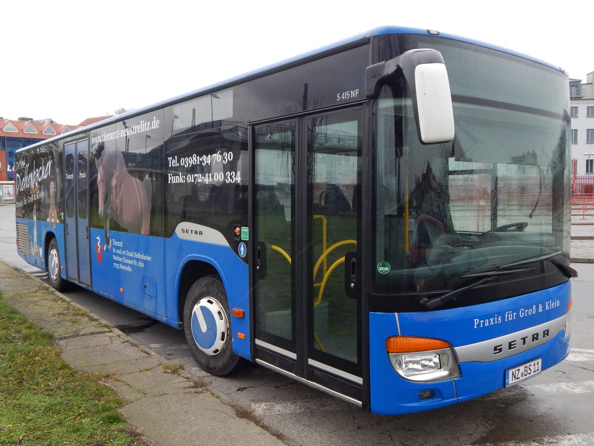 Setra 415 NF von Becker-Strelitz Reisen aus Deutschland in Neubrandenburg. 