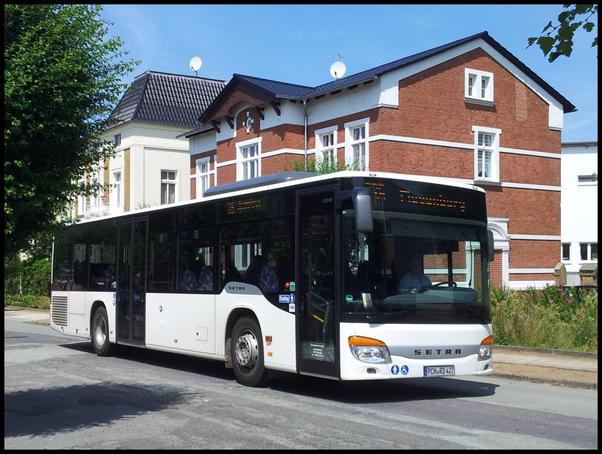 Setra 415 NF vom Reisedienst Parchim aus Deutschland in Meyenburg.