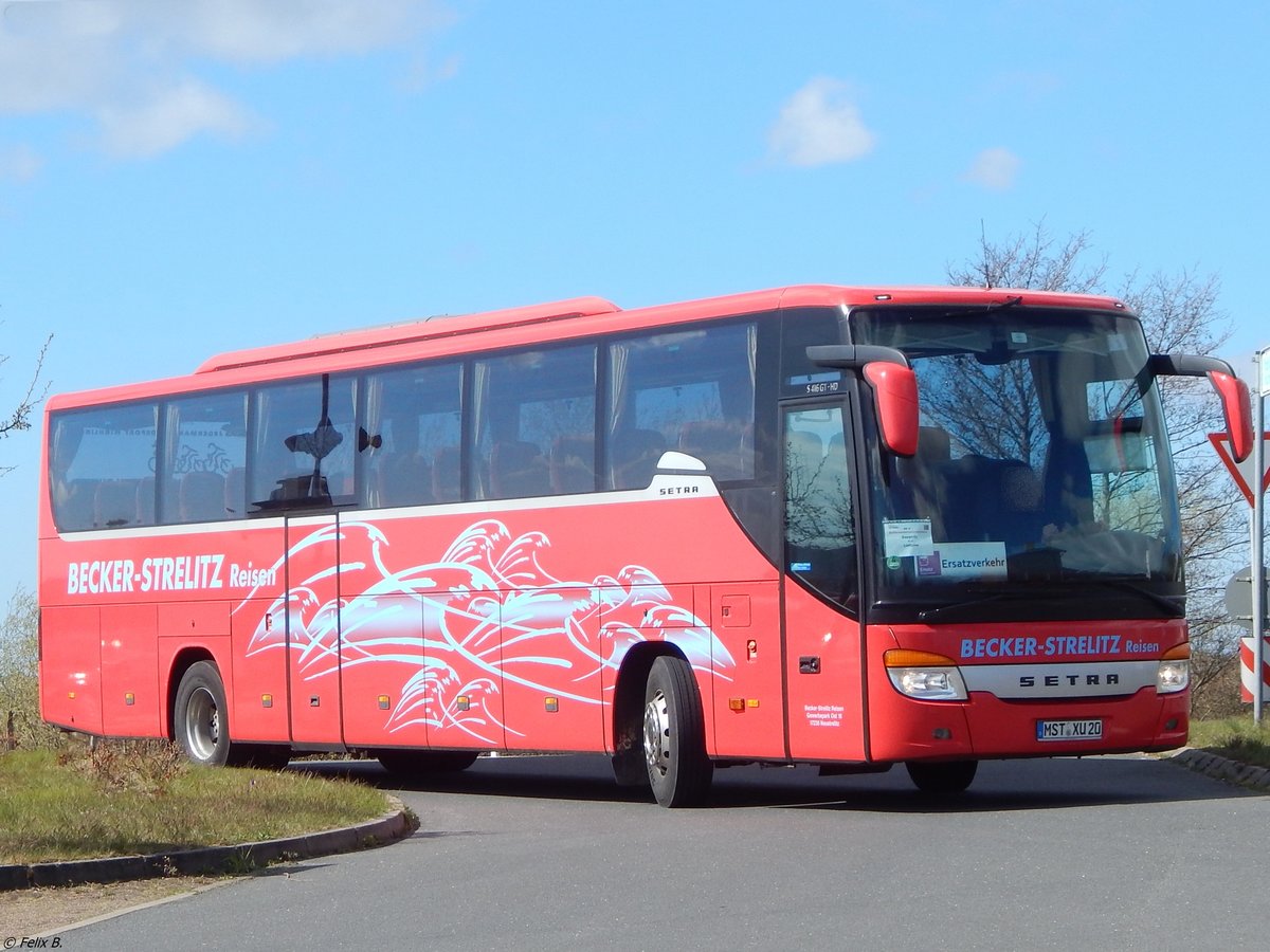 Setra 416 GT-HD von Becker-Strelitz Reisen aus Deutschland in Lietzow.