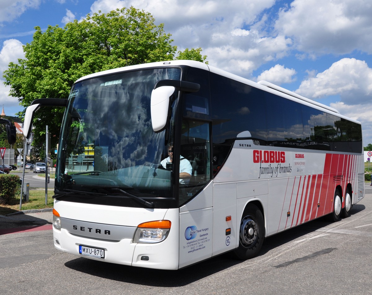 Setra 416 GT-HD von Global Travel Hungary im Juni 2015 in Krems gesehen.