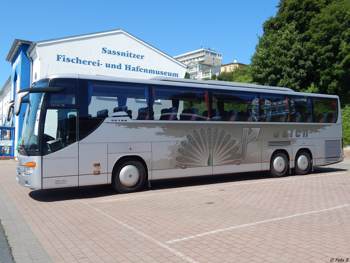 Setra 416 GT-HD von Jaich aus Deutschland im Stadthafen Sassnitz.