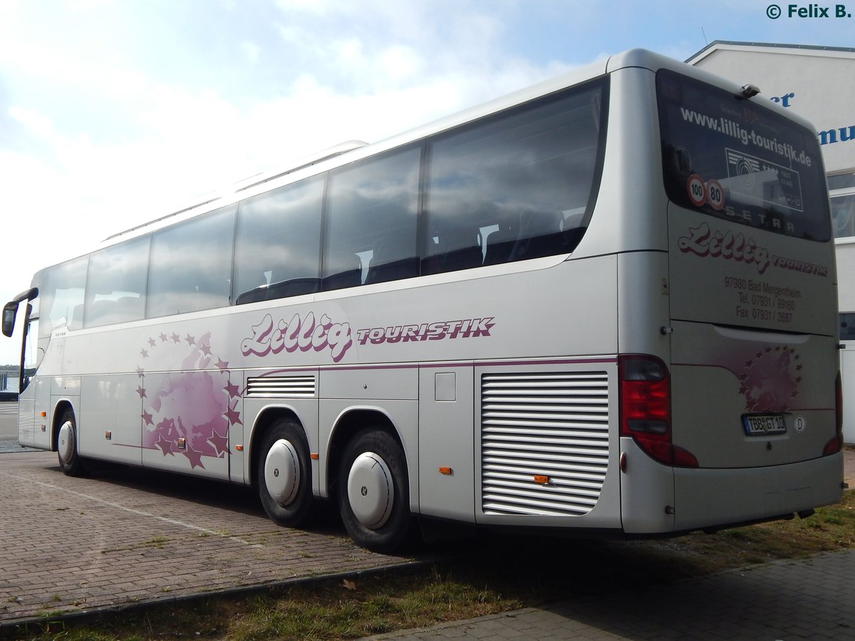 Setra 416 GT-HD von Lillig Touristik aus Deutschland im Stadthafen Sassnitz.