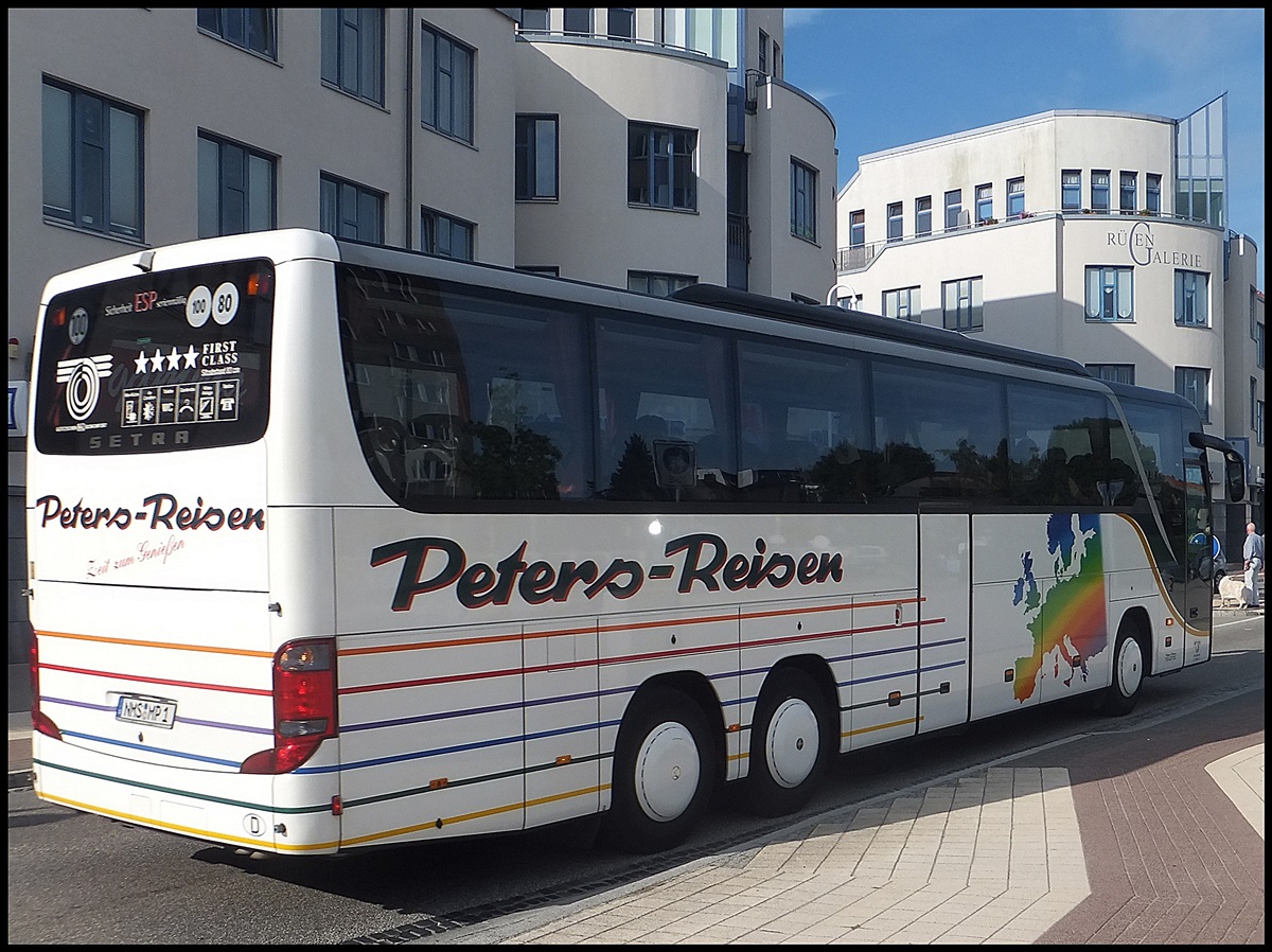 Setra 416 GT-HD von Peters-Reisen aus Deutschland in Sassnitz.