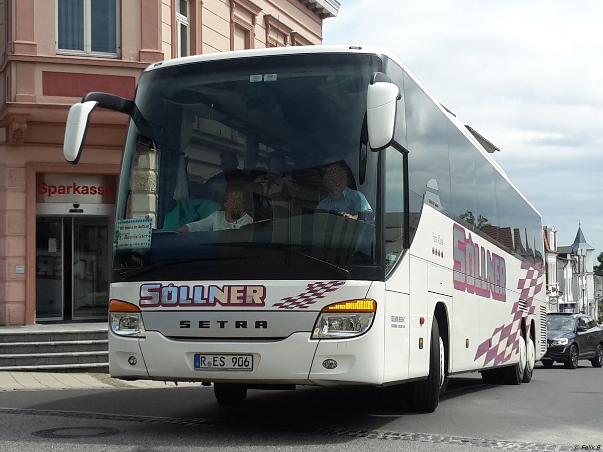 Setra 416 GT-HD von Söllner aus Deutschland in Sassnitz. 