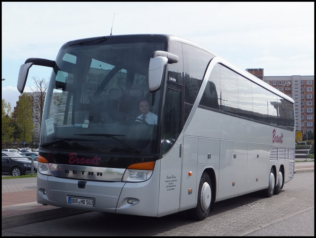 Setra 416 HDH von Brandt aus Deutschland in Rostock.