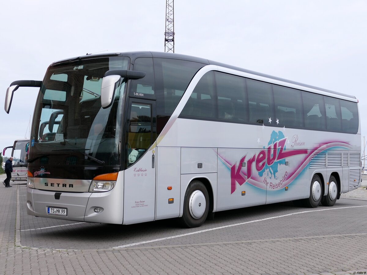 Setra 416 HDH von Kreuz Reisen aus Deutschland in Stralsund.