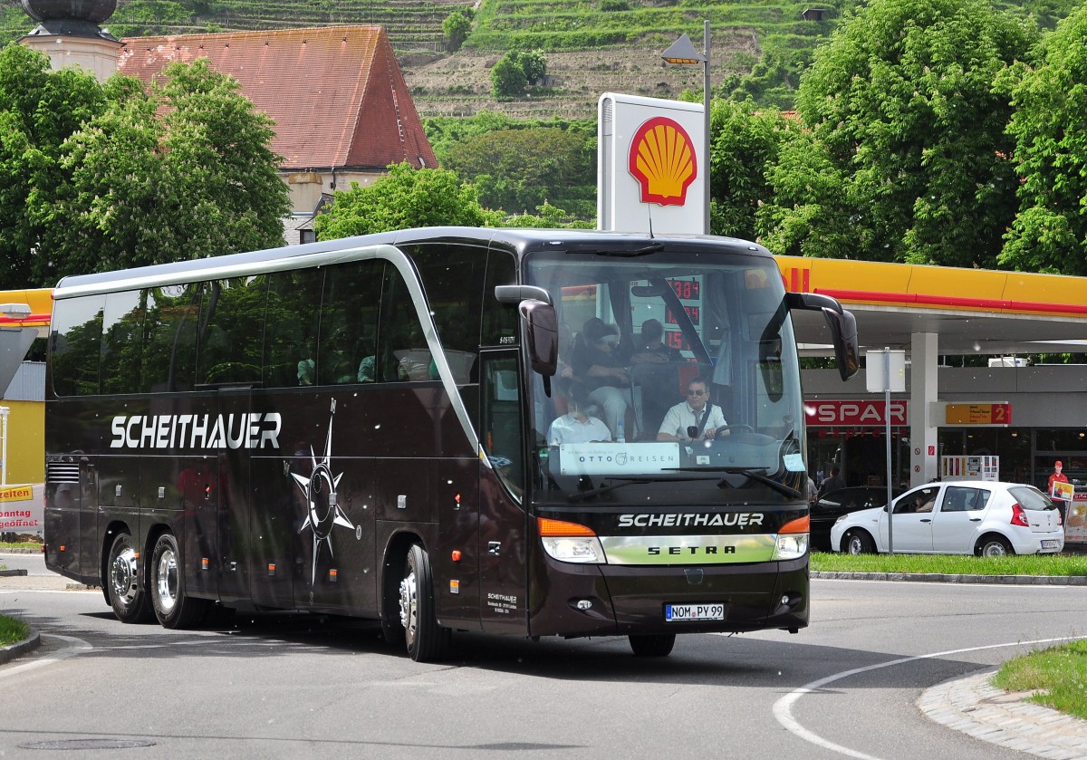 SETRA 416 HDH von SCHEITHAUER Reisen / BRD am 19.5.2013 in Krems.