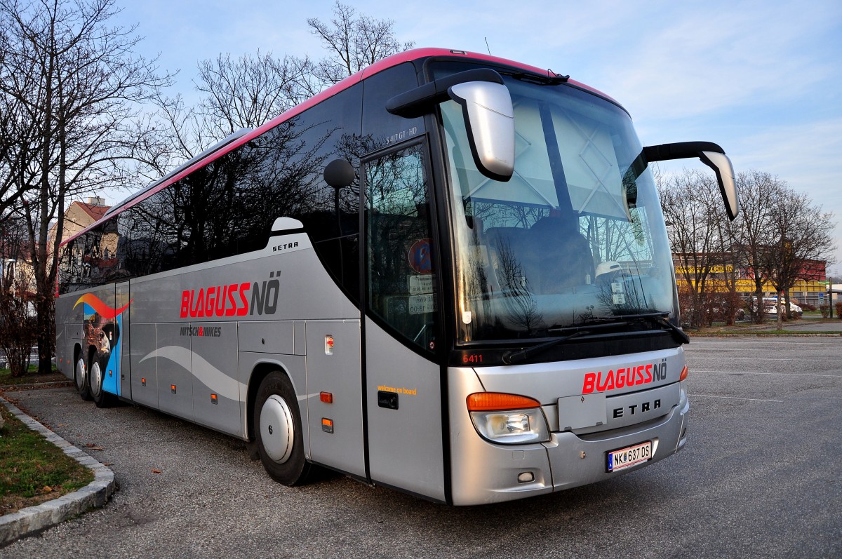 Setra 417 GT-HD vob Blaguss/sterreich im Dez.2013 in Krems.