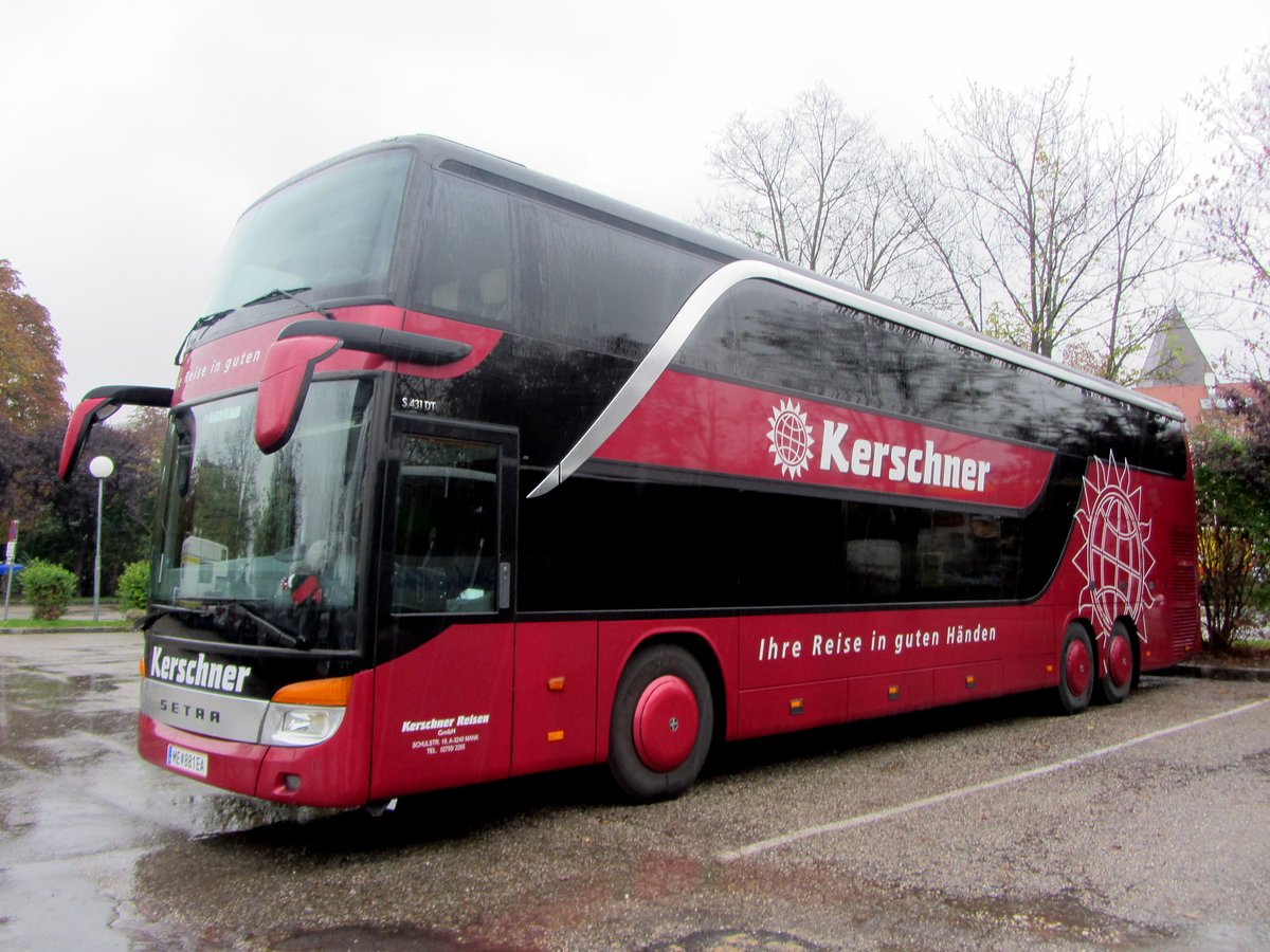 Setra 431 DT von Kerschner Reisen aus Niedersterreich in Krems.