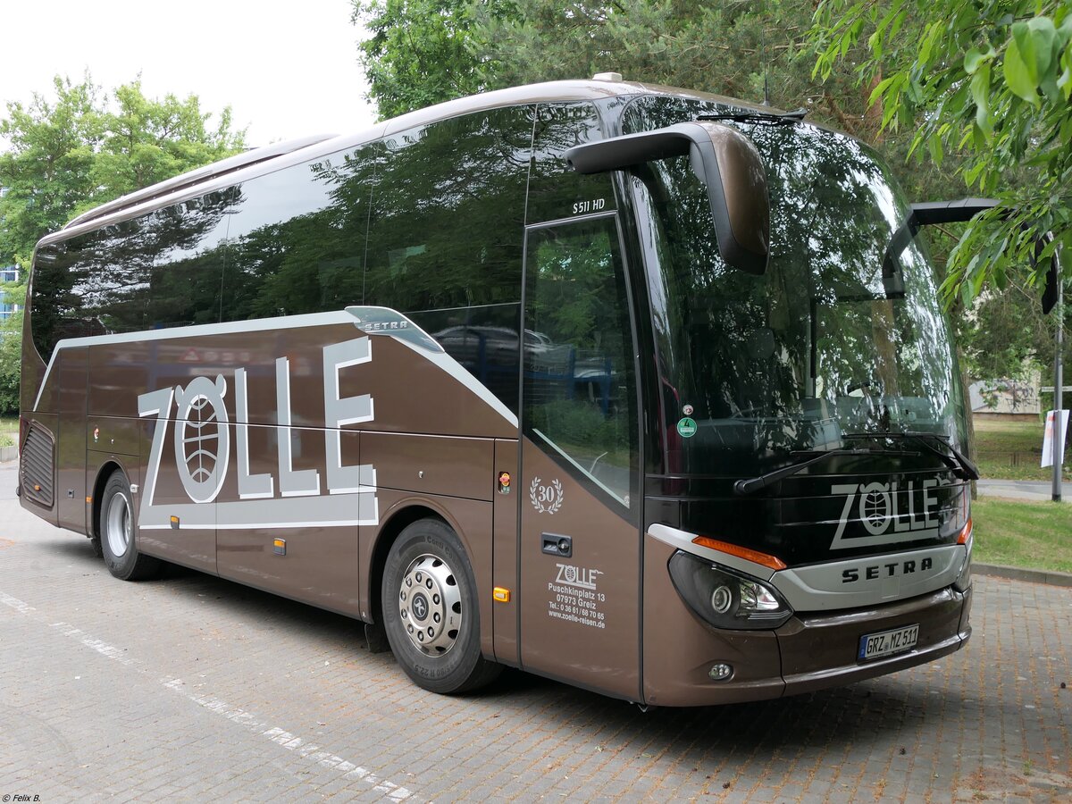 Setra 511 HD von Zölle aus Deutschland in Binz.