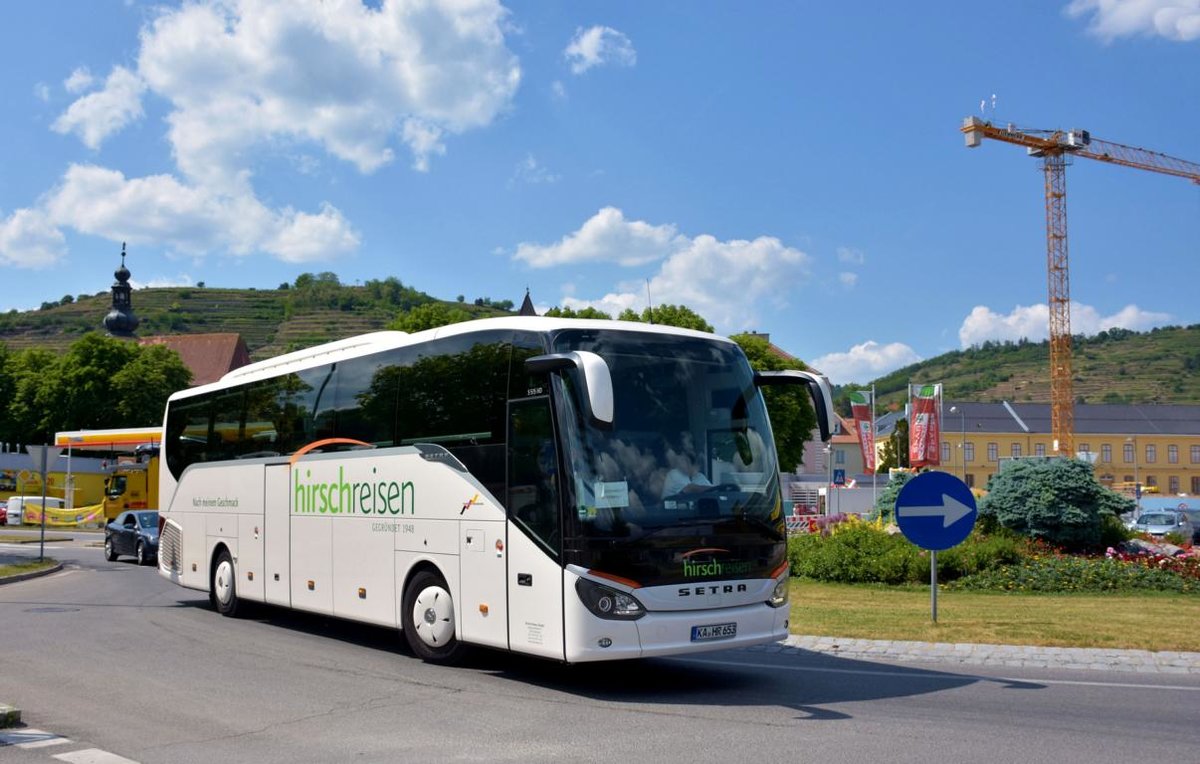 Setra 515 HD von Hirsch Reisen aus der BRD.