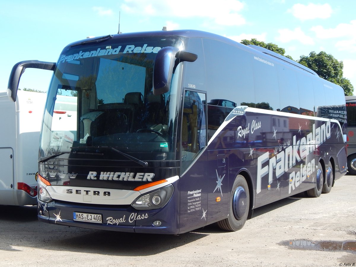 Setra 516 HD von Frankenland Reisen aus Deutschland in Binz.