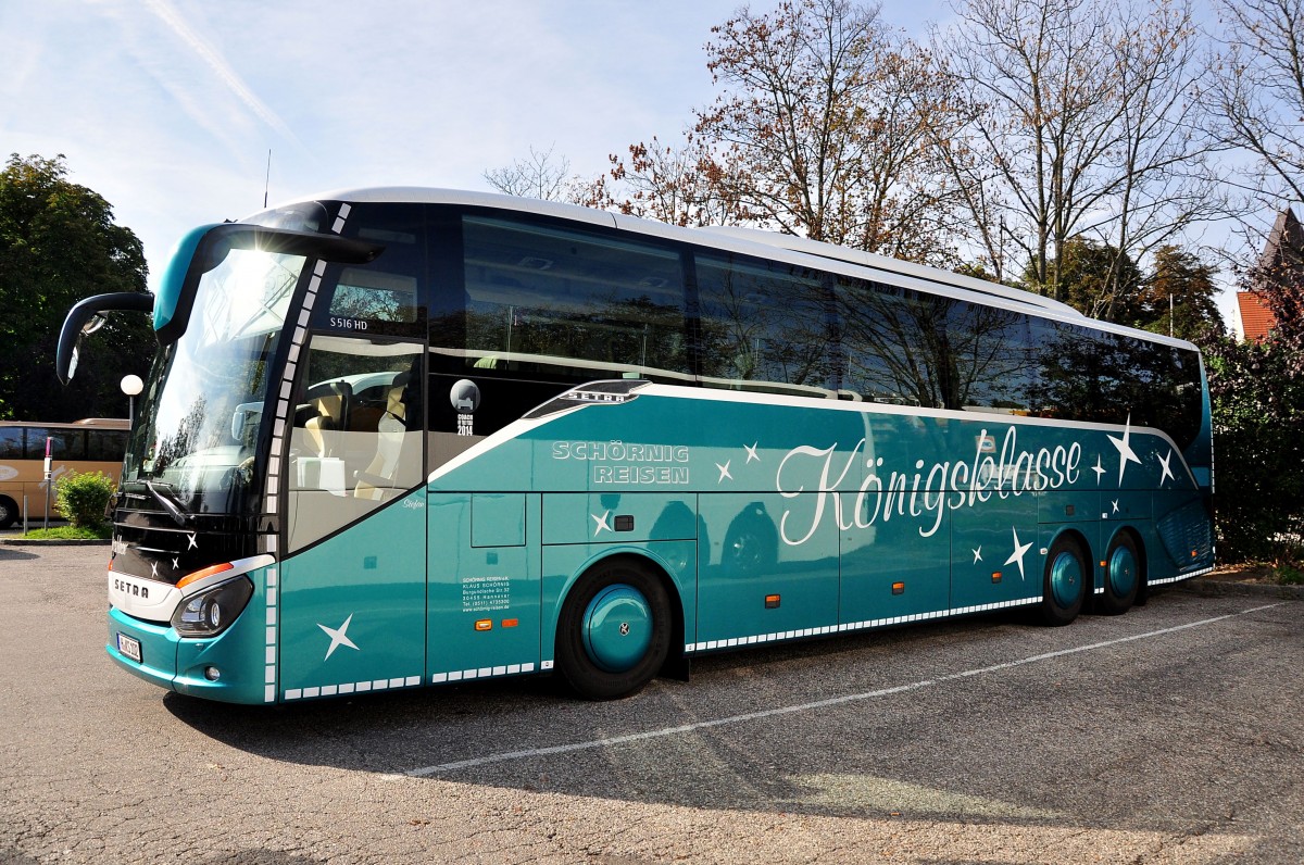 Setra 516 HD von Schrnig Reisen aus der BRD am 24.9.2014 in Krems.