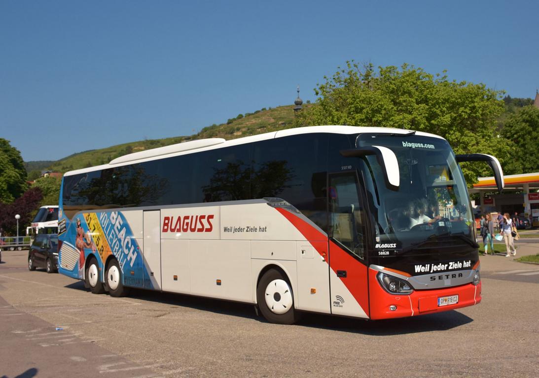Setra 517 HD von Blaguss �sterreich im Mai 2018 in Krems.