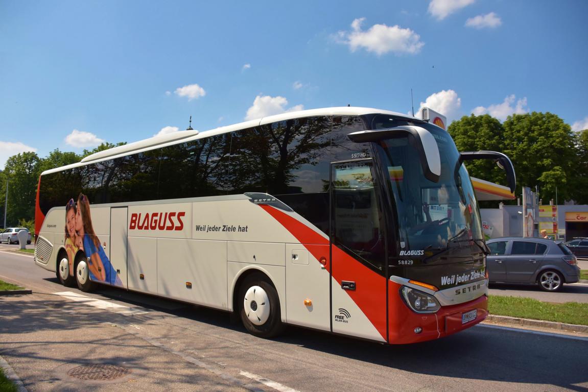 Setra 517 HD von Blaguss Reisen aus �sterreich 2018 in Krems.