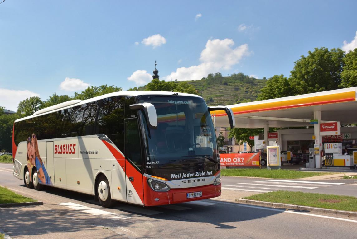 Setra 517 HD von Blaguss Reisen aus �sterreich 2018 in Krems.
