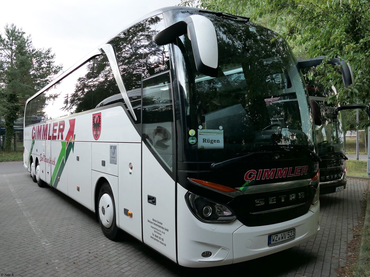 Setra 517 HDH von Gimmler aus Deutschland in Binz.